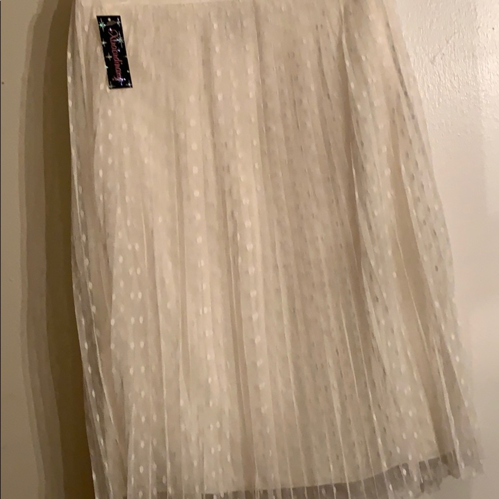 Cream  skirt